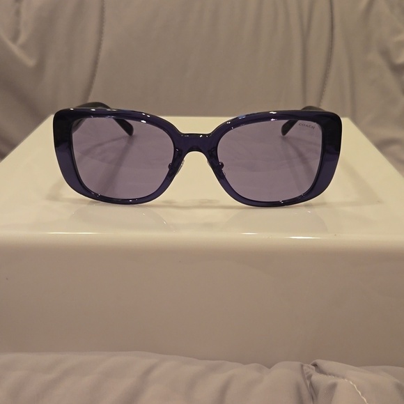 Coach Blue Transparent Sunglasses brand new in case